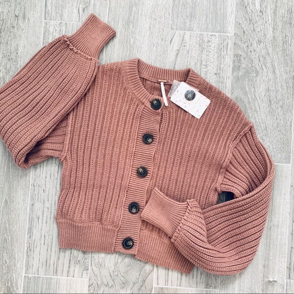 Free People Sweaters - FREE PEOPLE NWT All Yours Crop Cardigan Sweater